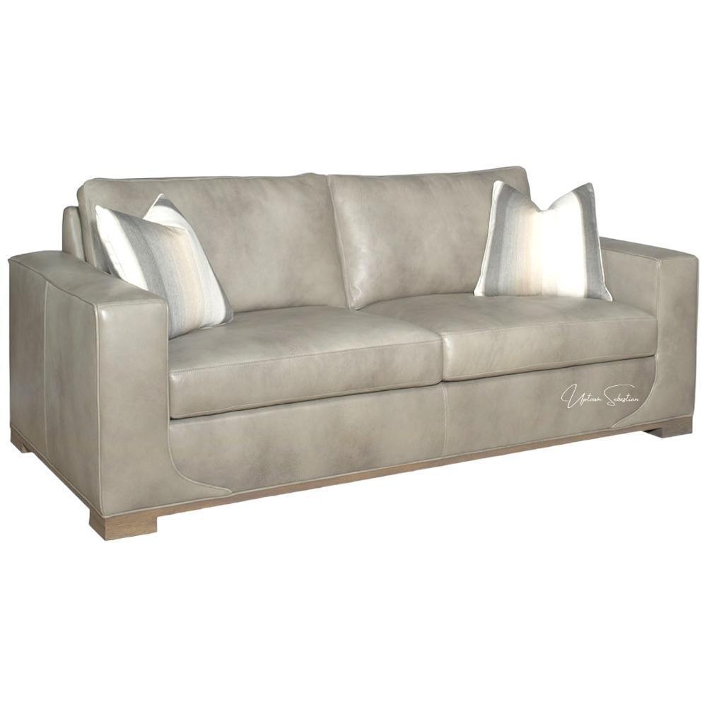 Fairview Custom Leather Sofa - Made to Order in the USA - Uptown Sebastian