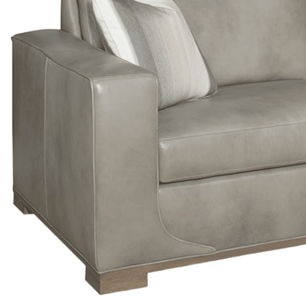 Fairview Custom Leather Sofa - Made to Order in the USA - Uptown Sebastian