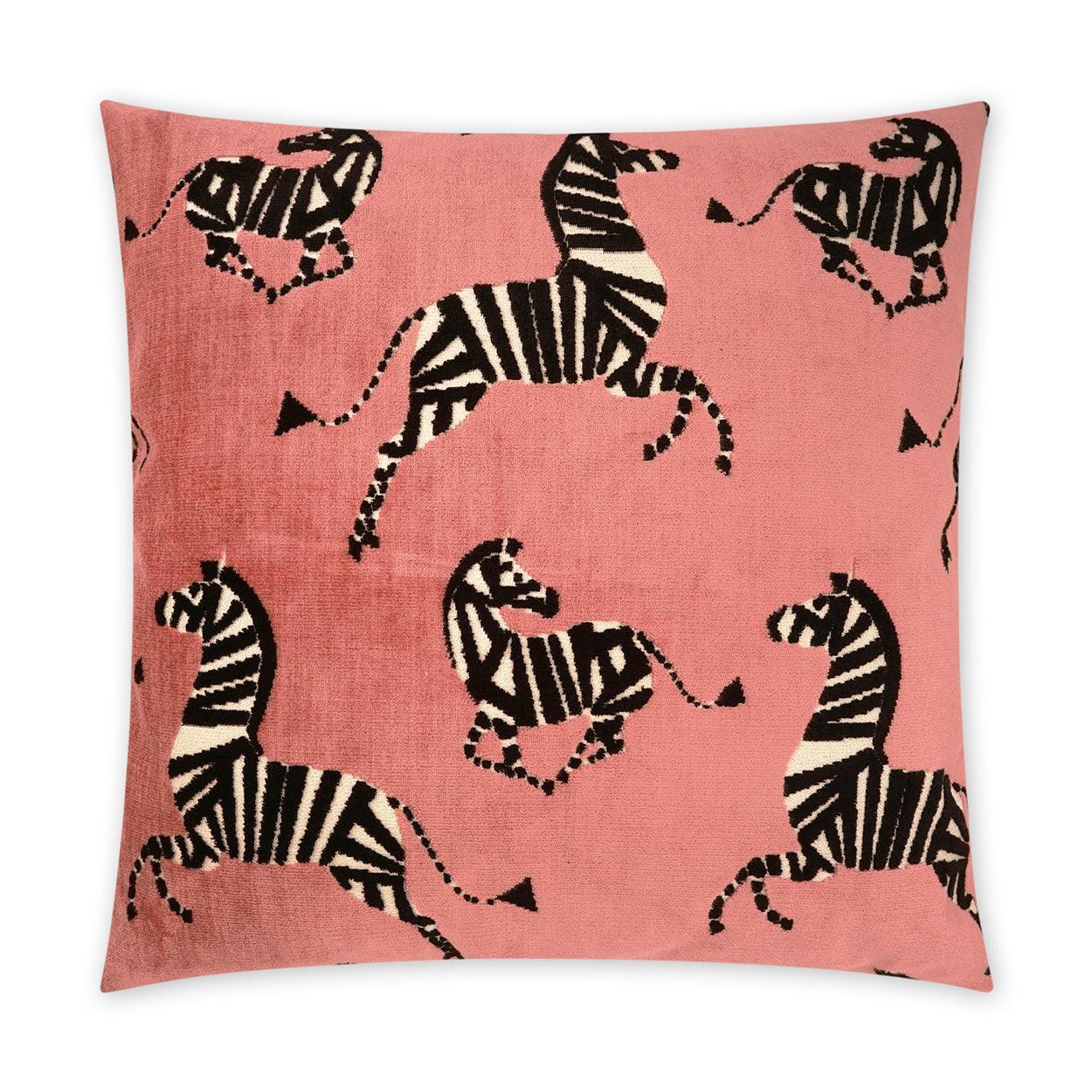 Farlowe Rose Animal Novelty Blush Large Throw Pillow With Insert - Uptown Sebastian