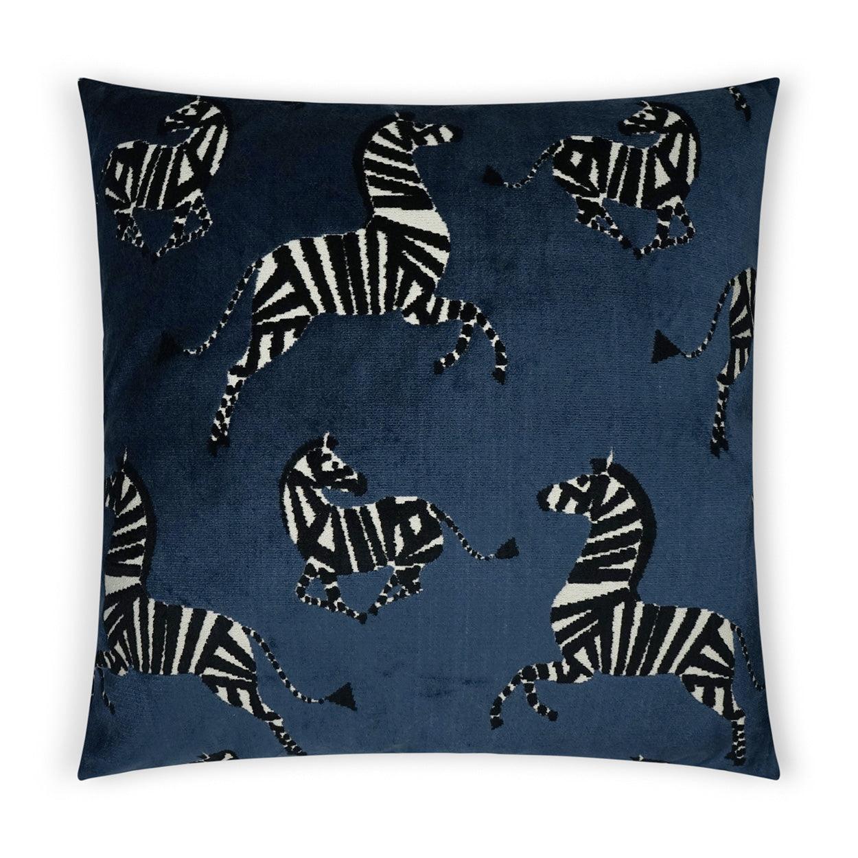 Farlowe Sapphire Animal Novelty Navy Large Throw Pillow With Insert - Uptown Sebastian