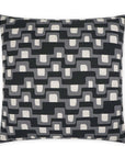 Final Touch Abstract Black Grey Large Throw Pillow With Insert - Uptown Sebastian