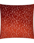 Finale Garnet Abstract Geometric Red Large Throw Pillow With Insert - Uptown Sebastian