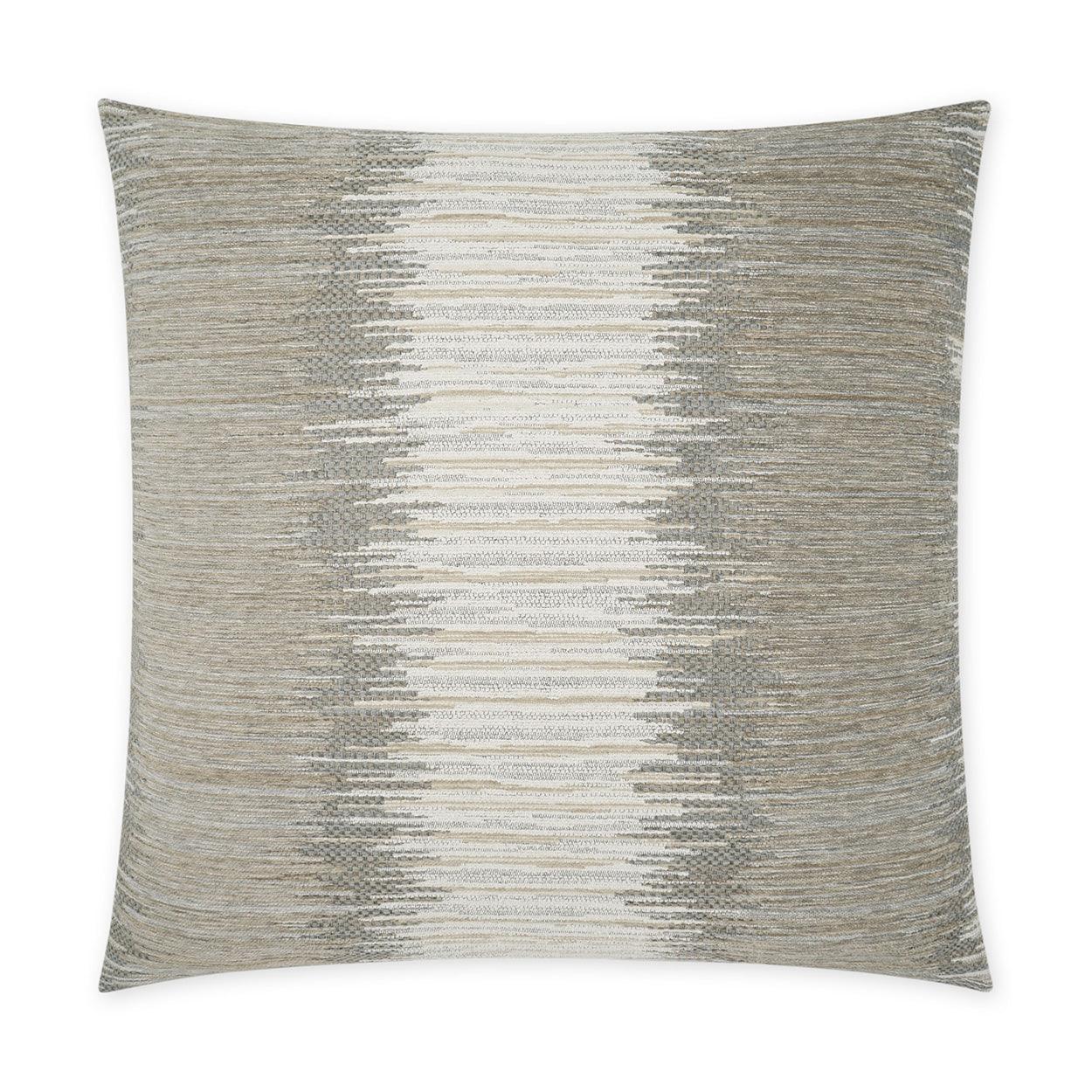 Fine Lines Abstract Tan Taupe Grey Large Throw Pillow With Insert - Uptown Sebastian