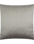 Folly Platinum Glam Solid Grey Large Throw Pillow With Insert - Uptown Sebastian