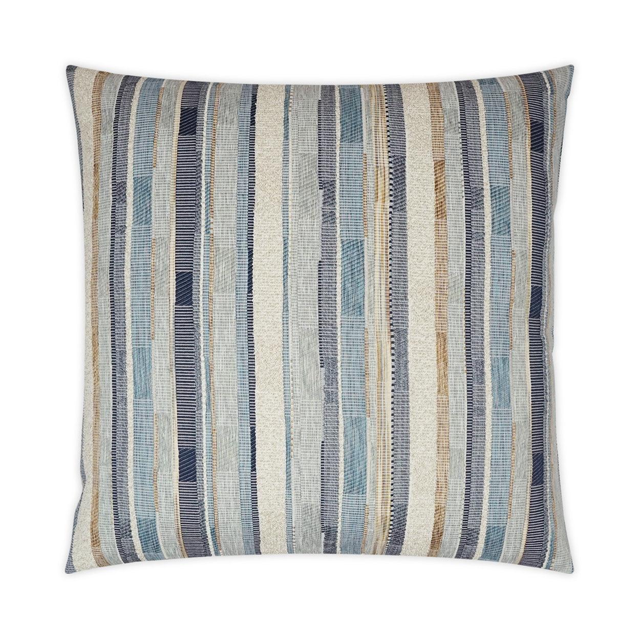 Forbode Stripes Mist Large Throw Pillow With Insert - Uptown Sebastian