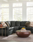 Franklin Symmetrical Leather Sectional Sofa Made to Order - Uptown Sebastian