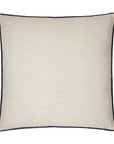 Ghent Black Solid Tan Taupe Black Large Throw Pillow With Insert - Uptown Sebastian