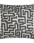 Giotto Black Global Geometric Black Large Throw Pillow With Insert - Uptown Sebastian