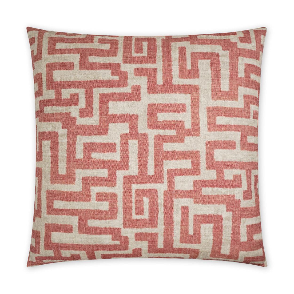 Giotto Rose Global Geometric Blush Large Throw Pillow With Insert - Uptown Sebastian