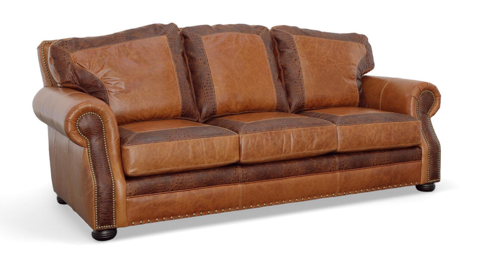 Golden Luxury - California Custom Leather Couch - Uptown Sebastian