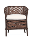 Grand Traverse Barrel Outdoor Dining Chair With Sunbrella Cushions - Uptown Sebastian