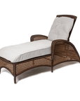 Grand Traverse Patio Adjustable Chaise Lounge With Sunbrella Cushions - Uptown Sebastian