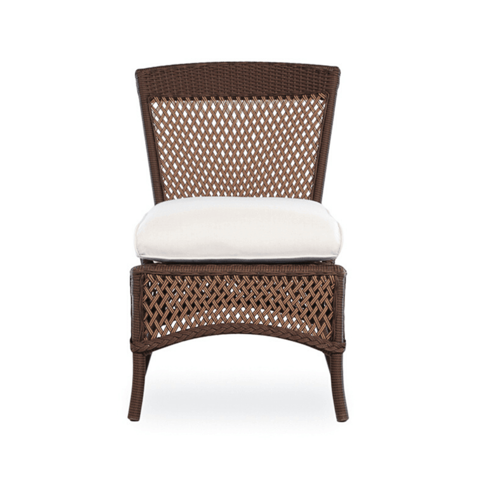 Grand Traverse Patio Armless Dining Chair With Sunbrella Cushions - Uptown Sebastian