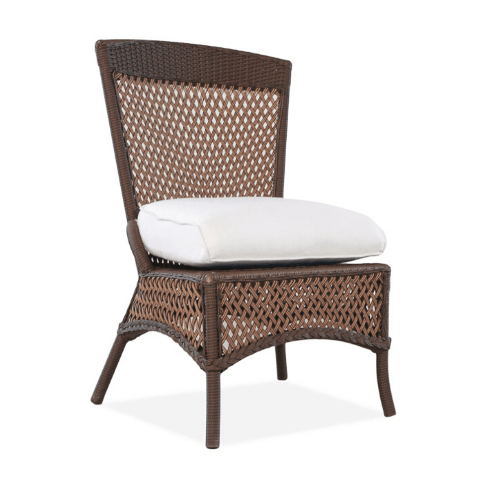 Grand Traverse Patio Armless Dining Chair With Sunbrella Cushions - Uptown Sebastian