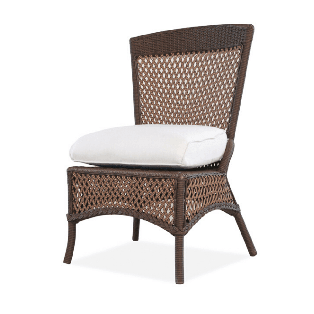 Grand Traverse Patio Armless Dining Chair With Sunbrella Cushions - Uptown Sebastian