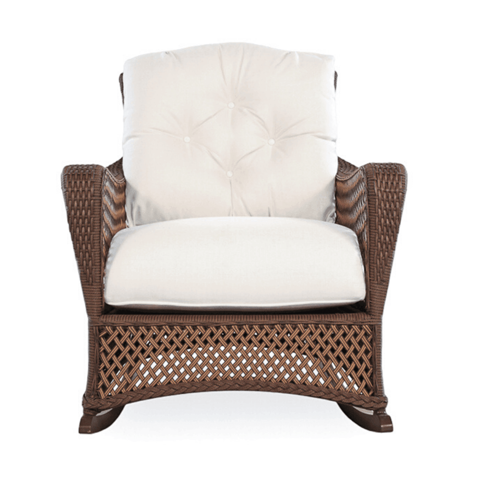 Grand Traverse Patio Loveseat Glider Rocking Chair With Tables - Uptown Sebastian