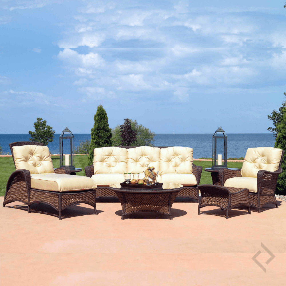 Grand Traverse Patio Ottoman Outdoor Furniture Lloyd Flanders - Uptown Sebastian