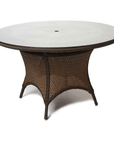 Grand Traverse Patio Round Dining Table With Glass Top Lloyd Flanders - Uptown Sebastian