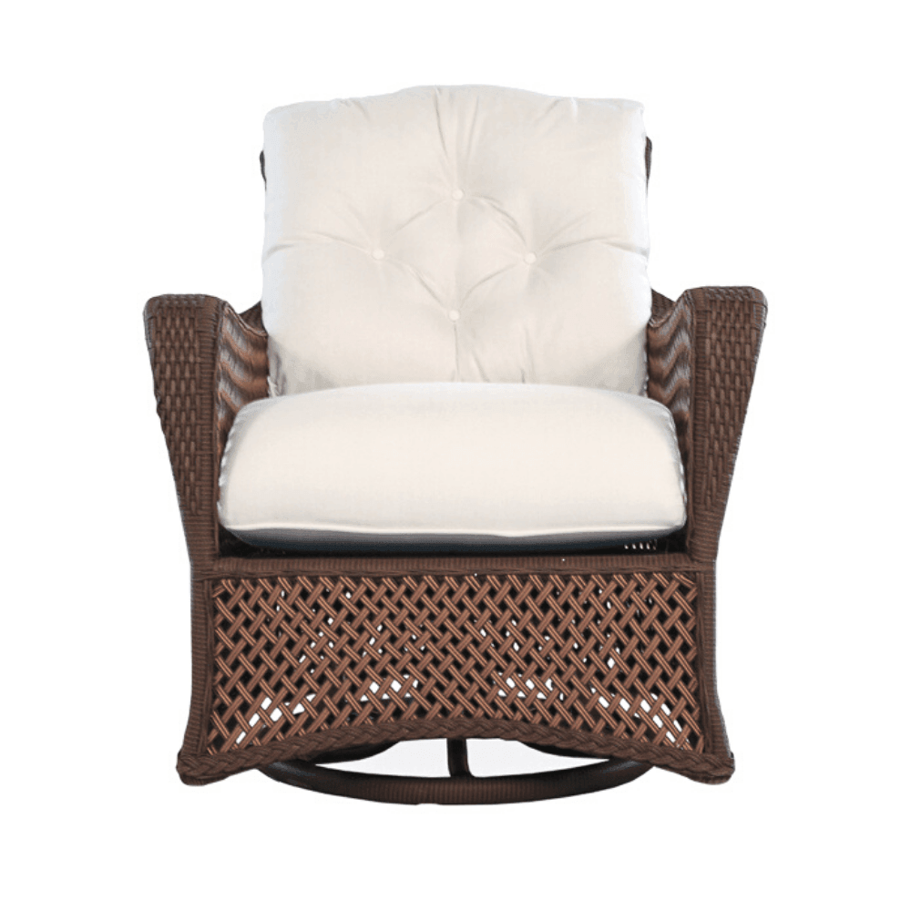 Grand Traverse Patio Swivel Glider Lounge Chair With Sunbrella Cushions - Uptown Sebastian