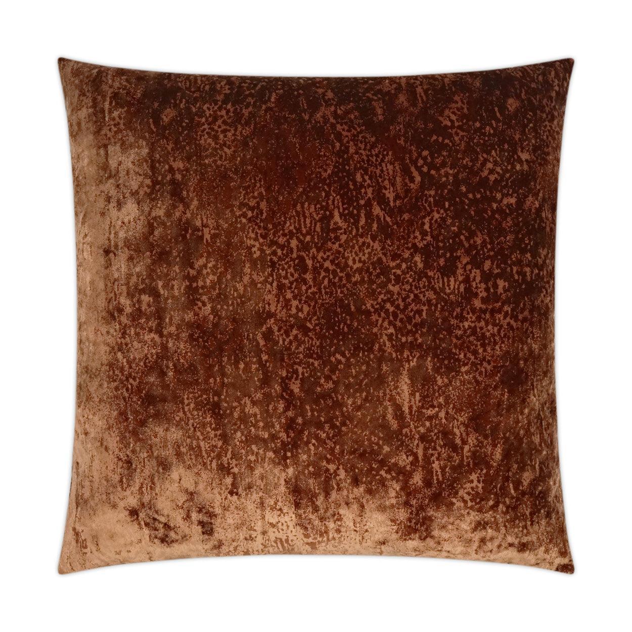 Grated Copper Coin Solid Copper Large Throw Pillow With Insert - Uptown Sebastian