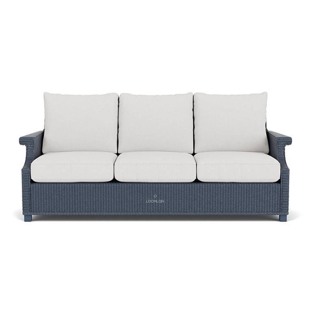 Hamptons All-Weather 3 Seater Sofa Wicker Outdoor Furniture Lloyd Flanders - Uptown Sebastian