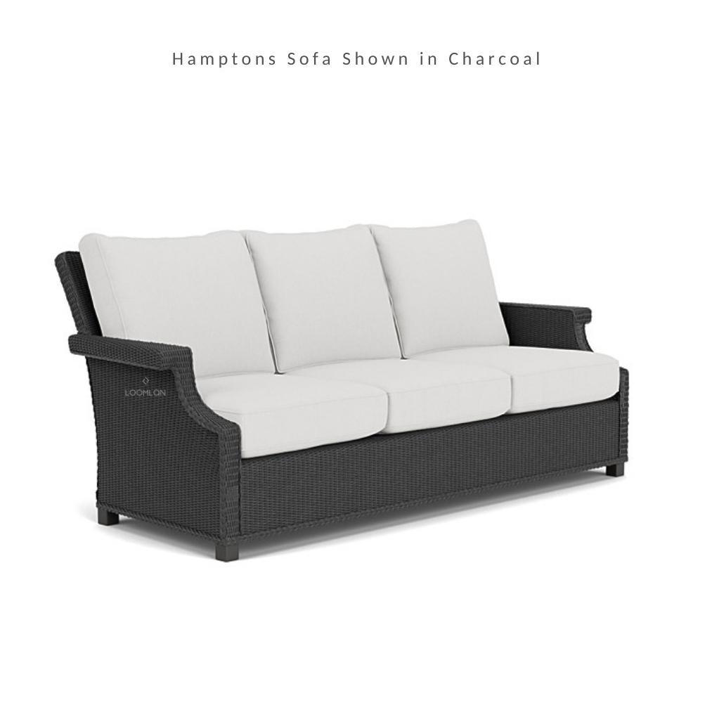 Hamptons All-Weather 3 Seater Sofa Wicker Outdoor Furniture Lloyd Flanders - Uptown Sebastian