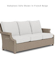 Hamptons All-Weather 3 Seater Sofa Wicker Outdoor Furniture Lloyd Flanders - Uptown Sebastian