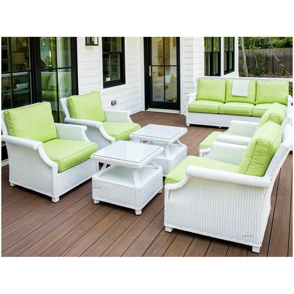 Hamptons All-Weather 3 Seater Sofa Wicker Outdoor Furniture Lloyd Flanders - Uptown Sebastian