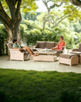 Hamptons All-Weather 3 Seater Sofa Wicker Outdoor Furniture Lloyd Flanders - Uptown Sebastian