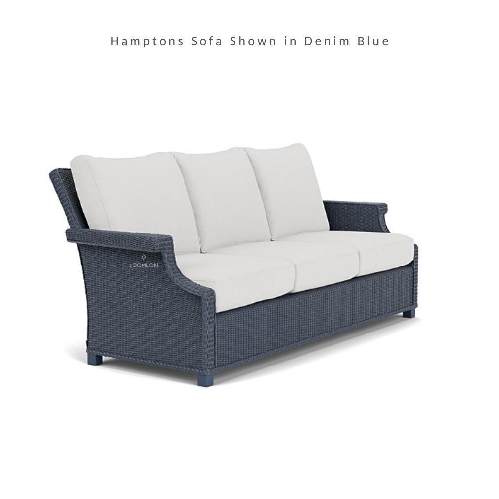 Hamptons All-Weather 3 Seater Sofa Wicker Outdoor Furniture Lloyd Flanders - Uptown Sebastian