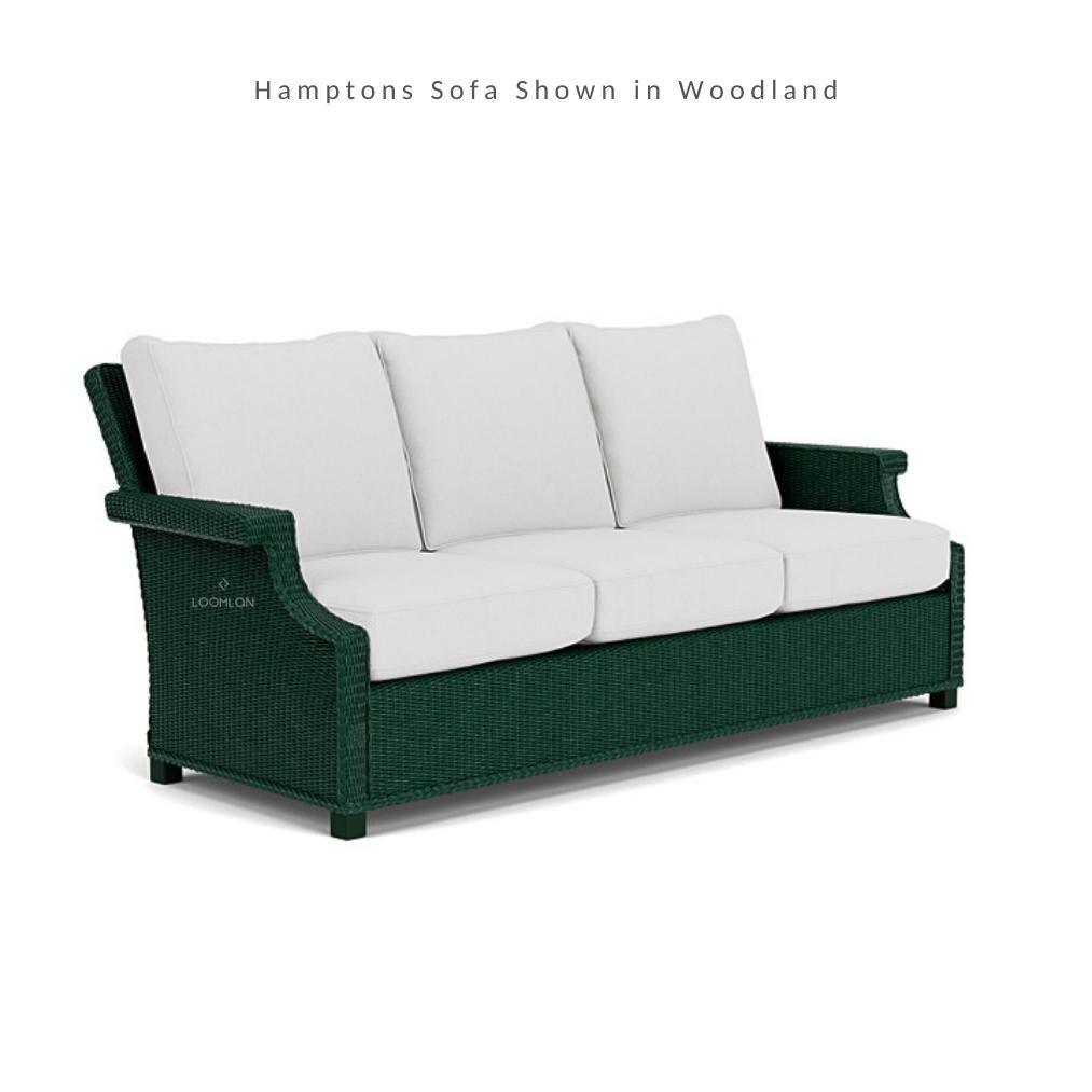 Hamptons All-Weather 3 Seater Sofa Wicker Outdoor Furniture Lloyd Flanders - Uptown Sebastian