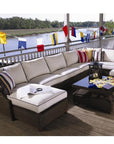 Hamptons Armless Sectional Unit All-Weather Outdoor Furniture - Uptown Sebastian