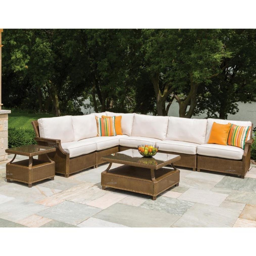 Hamptons Armless Sectional Unit All-Weather Outdoor Furniture - Uptown Sebastian