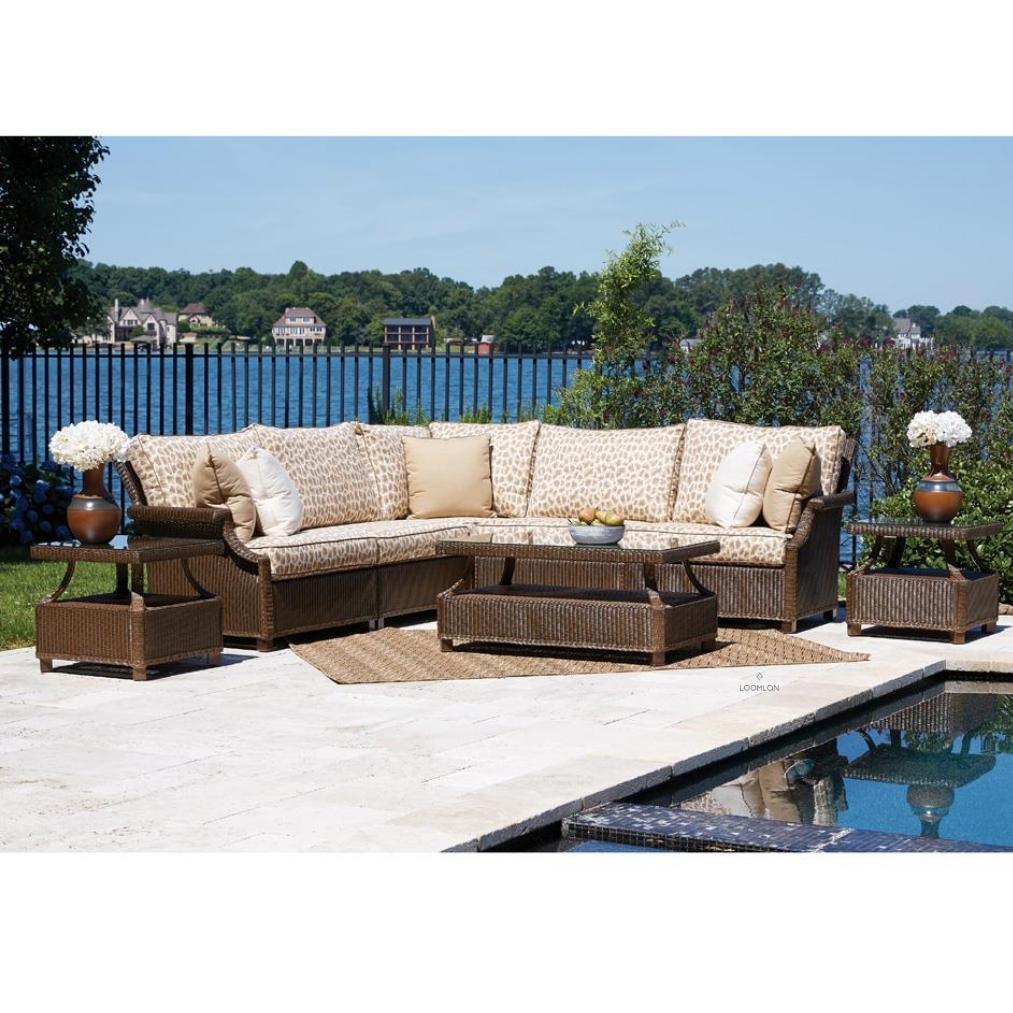 Hamptons Armless Sectional Unit All-Weather Outdoor Furniture - Uptown Sebastian