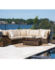 Hamptons Armless Sectional Unit All-Weather Outdoor Furniture - Uptown Sebastian