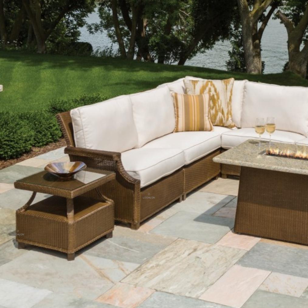 Hamptons Armless Sectional Unit All-Weather Outdoor Furniture - Uptown Sebastian