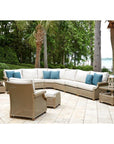 Hamptons Armless Sectional Unit All-Weather Outdoor Furniture - Uptown Sebastian