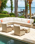 Hamptons Armless Sectional Unit All-Weather Outdoor Furniture - Uptown Sebastian