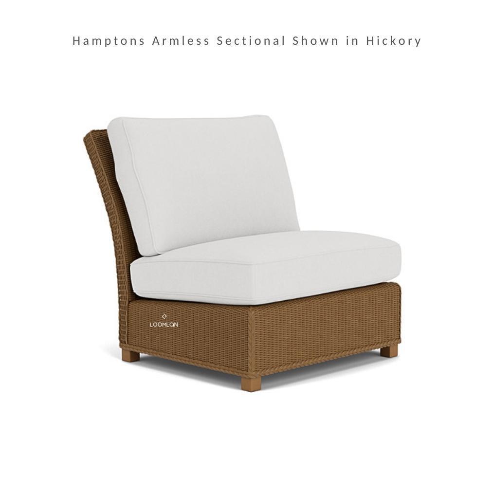 Hamptons Armless Sectional Unit All-Weather Outdoor Furniture - Uptown Sebastian