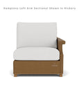 Hamptons Left Arm Sectional Unit All-Weather Outdoor Furniture - Uptown Sebastian