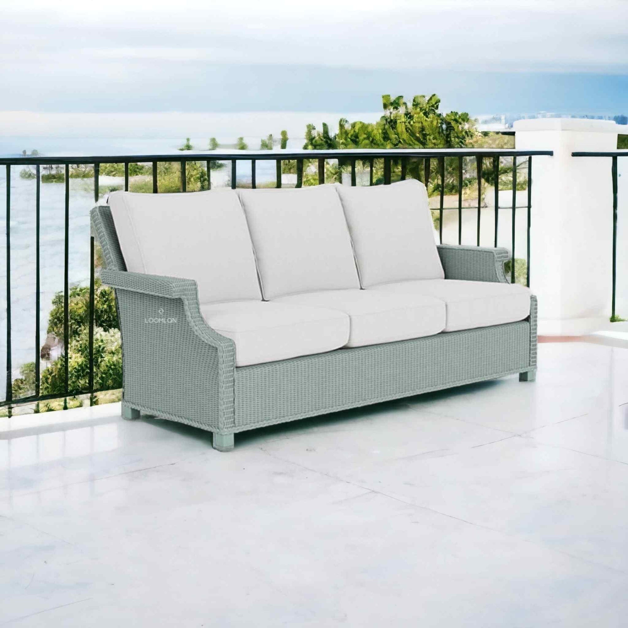 Lloyd Flanders Hamptons Outdoor Wicker 6 PC Sofa Set Chairs &amp; Tables