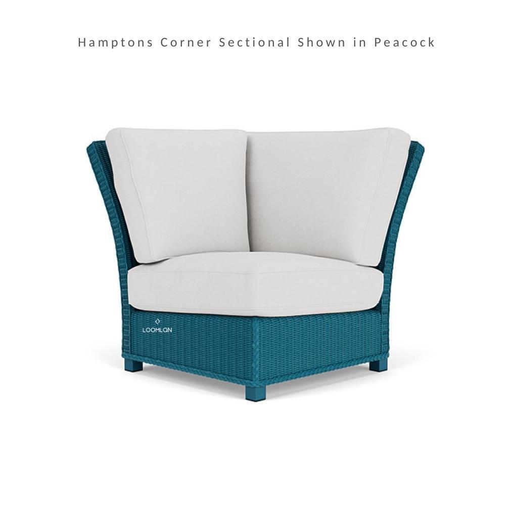 Hamptons Outdoor Wicker L-Shaped Sectional With Accent Tables - Uptown Sebastian