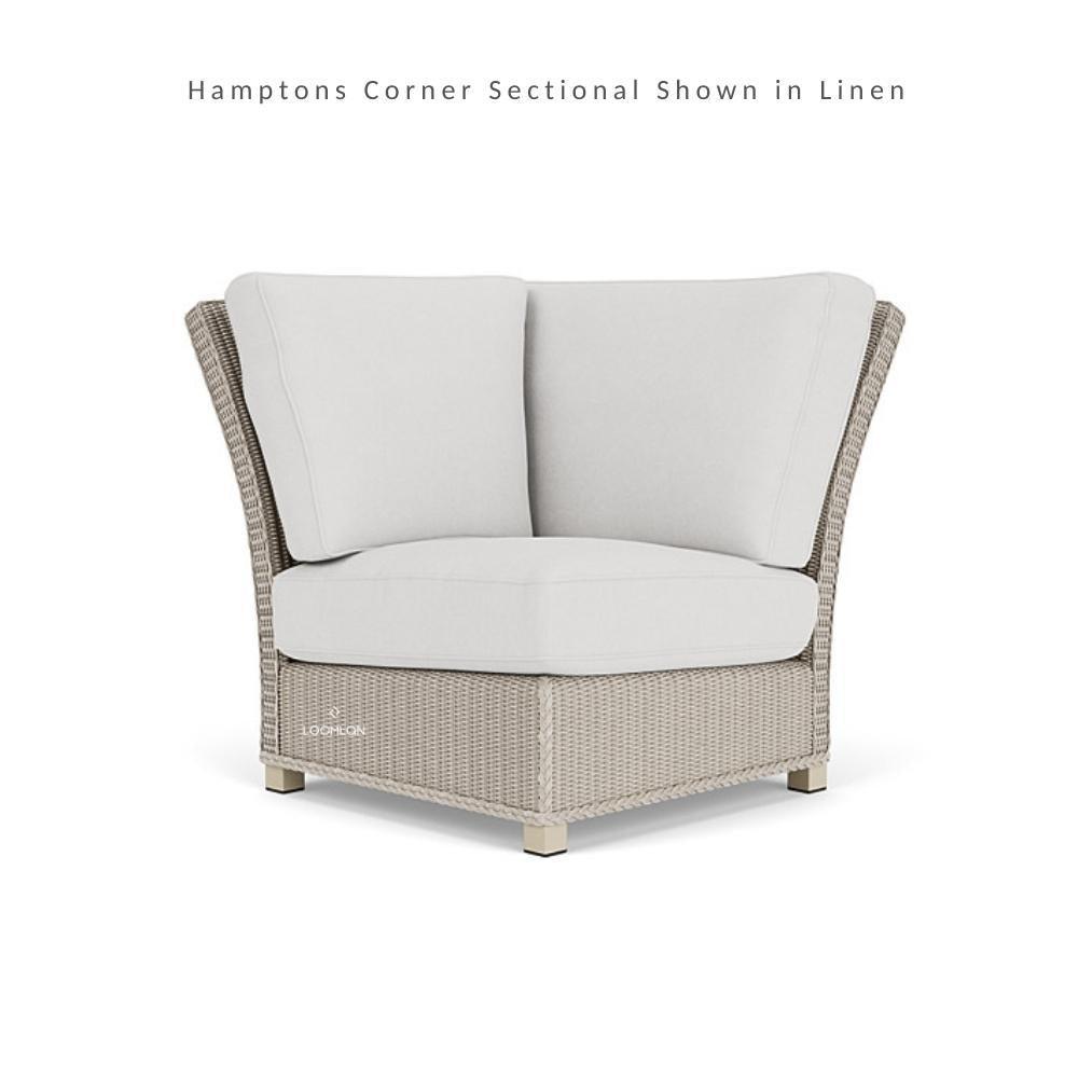 Hamptons Outdoor Wicker L-Shaped Sectional With Accent Tables - Uptown Sebastian