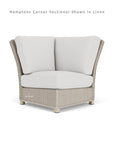 Hamptons Outdoor Wicker L-Shaped Sectional With Accent Tables - Uptown Sebastian