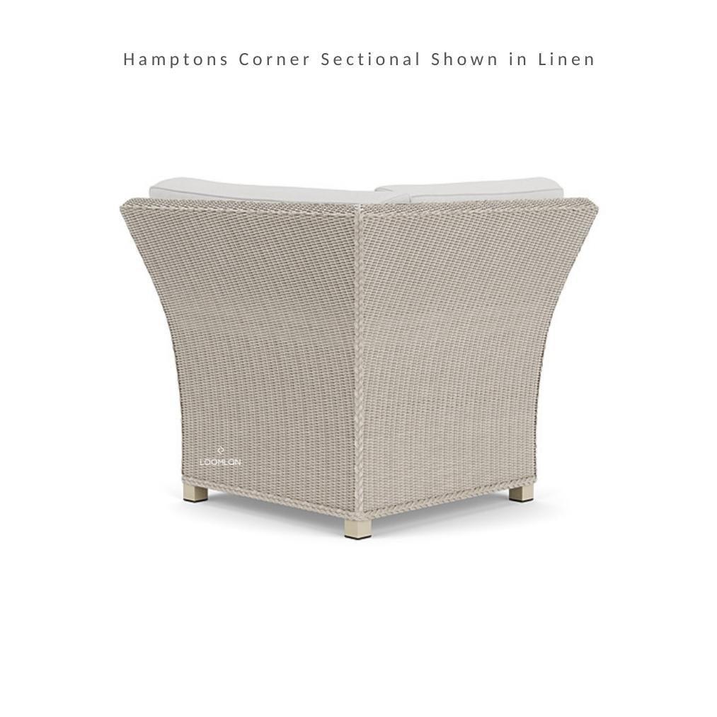 Hamptons Outdoor Wicker L-Shaped Sectional With Accent Tables - Uptown Sebastian