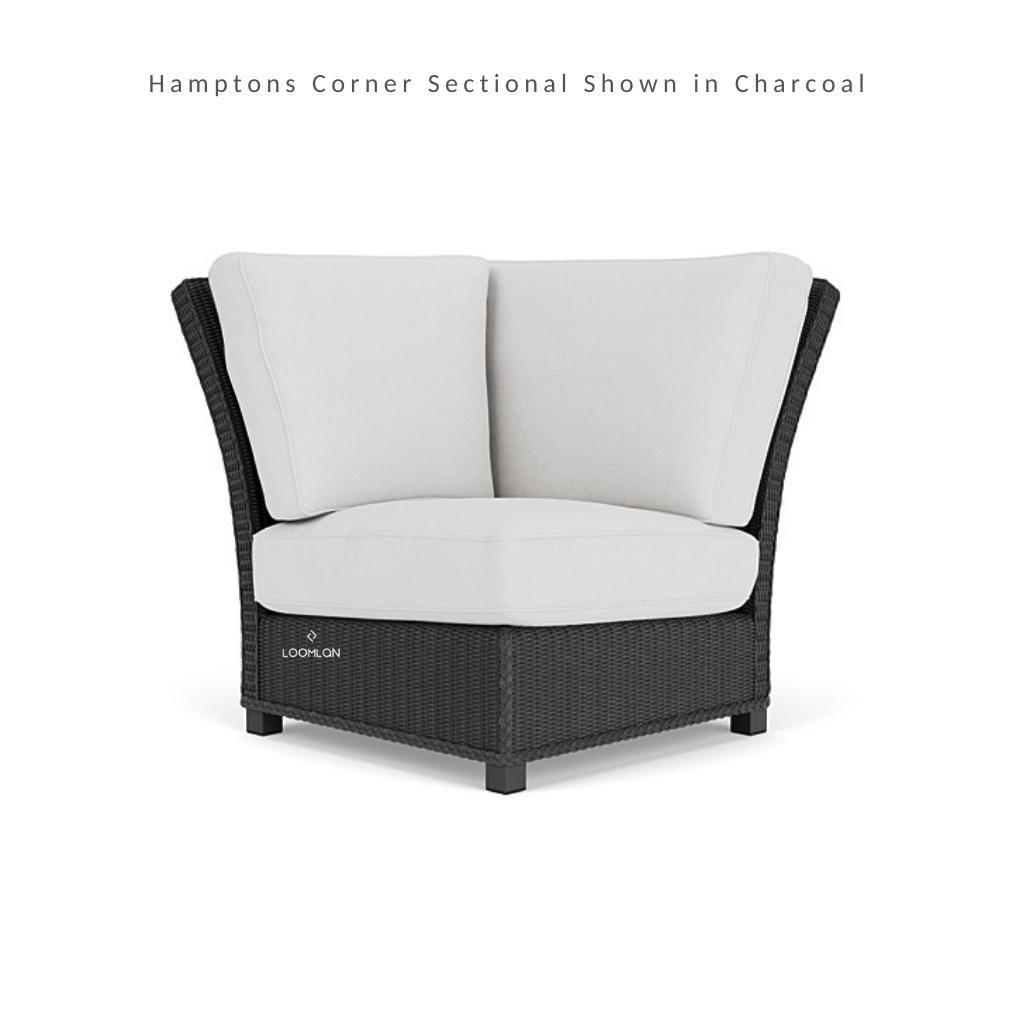 Hamptons Outdoor Wicker L-Shaped Sectional With Accent Tables - Uptown Sebastian