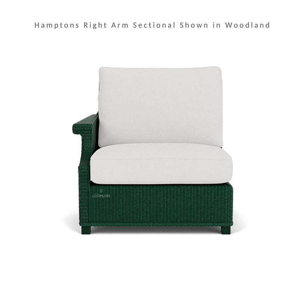 Hamptons Outdoor Wicker L-Shaped Sectional With Side Table Lloyd Flanders - Uptown Sebastian