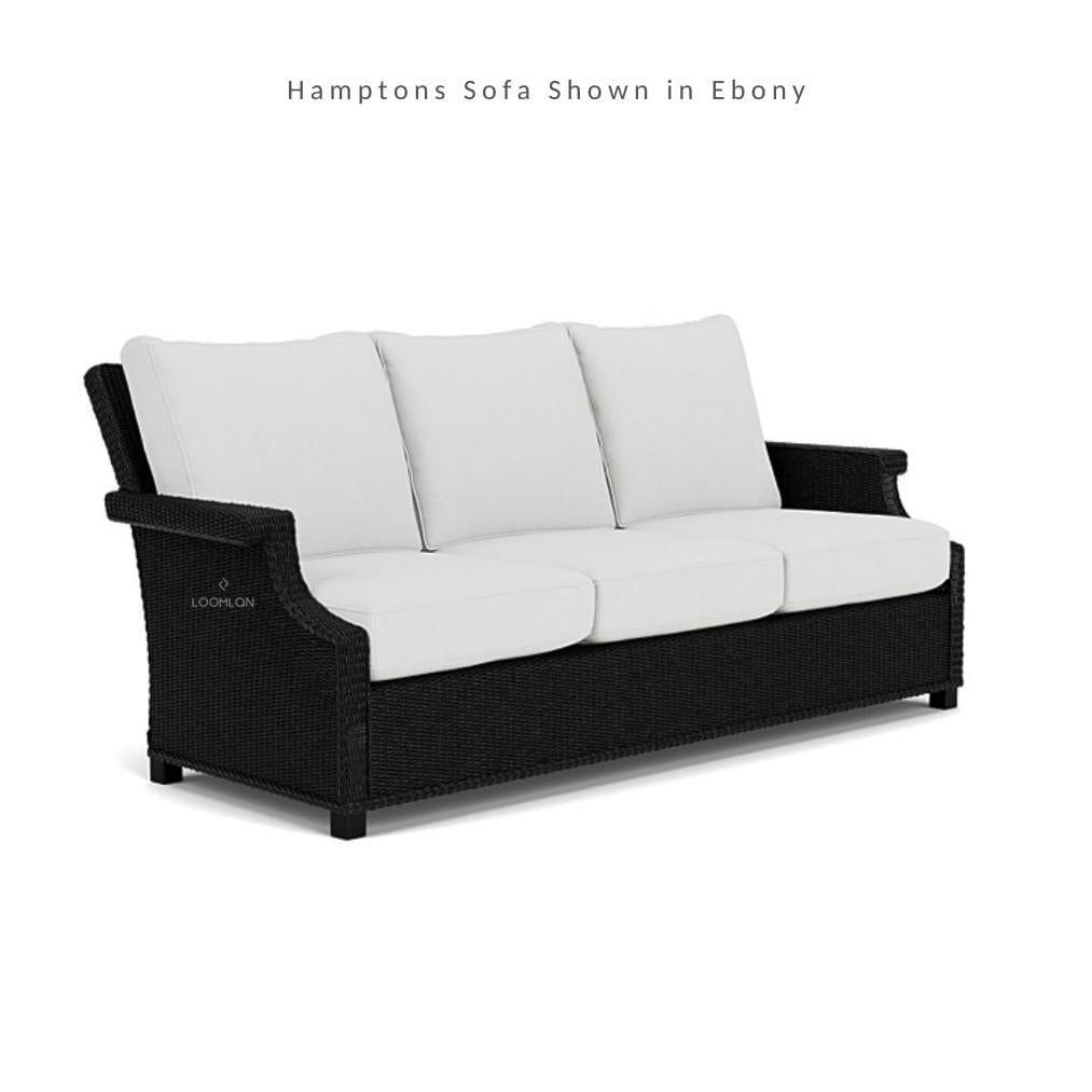 Hamptons Outdoor Wicker Sofa and Lounge Chair Set With Tables - Uptown Sebastian