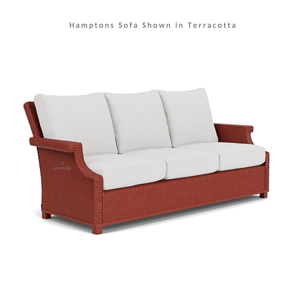 Hamptons Outdoor Wicker Sofa and Lounge Chair Set With Tables - Uptown Sebastian