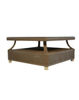 Hamptons Rectangular Outdoor Cocktail Table With Glass Lloyd Flanders - Uptown Sebastian